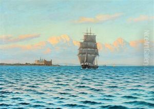With Kronborg Castle At The Starboard Side by Emanuel A. Petersen