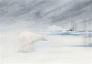 A Polar Bear In A Snow Storm