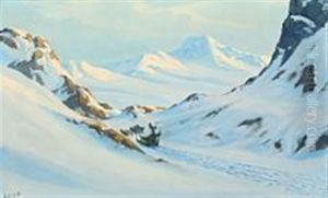 Dogsledding In Greenland On A Sunny Day by Emanuel A. Petersen