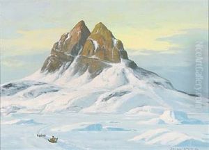 View From Greenland With Dog Sledding
