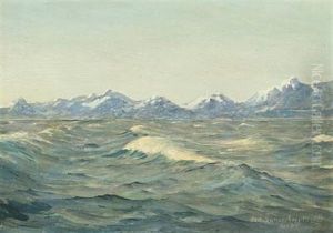 Coastal Scenery From Greenland With Snow-covered Mountains