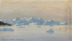 Scene From Jakobshavn In Greenland by Emanuel A. Petersen