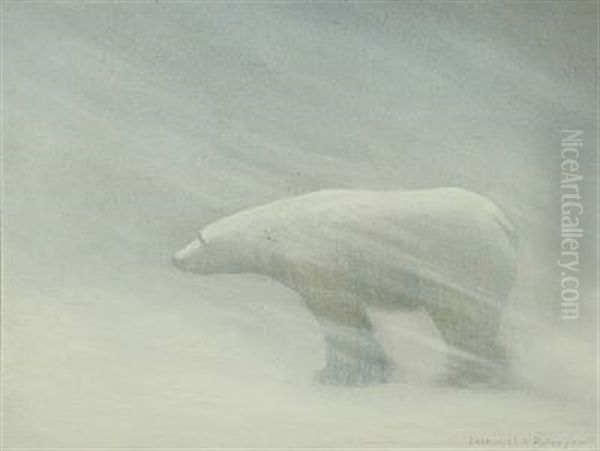 Landscape With Polar Bear - view 1