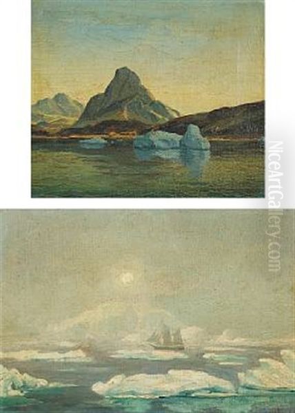 Landscapes In Greenland (2 Works, 1 Smllr) - view 1