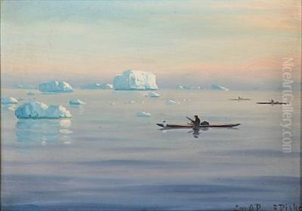 Morning Light In The Disko Bay, Greenland - view 1
