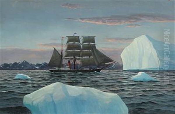 Barken Ivigtut (view From Greenland With The Barque Ivigtut) - view 1