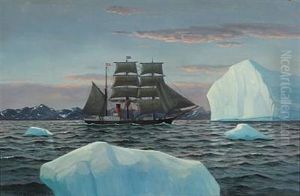 Barken Ivigtut (view From Greenland With The Barque Ivigtut)