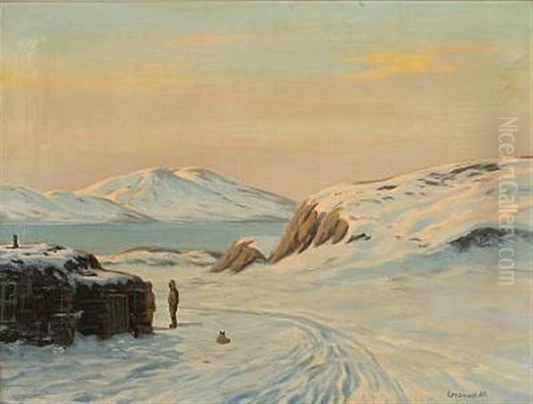 Vinterdag, Christianshaab, Greenland - view 1