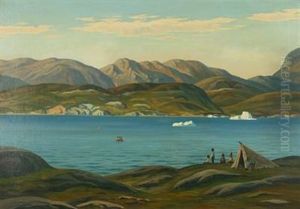 Sundet Ved Christianshab, Nordgronland (greenlandic Landscape)