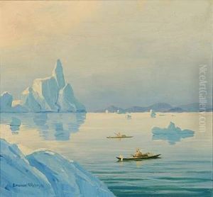 Two Hunters In Kayaks