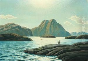 Greenlandic Landscape With Figures