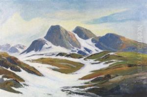 Sneklaedte Bjerge by Emanuel A. Petersen