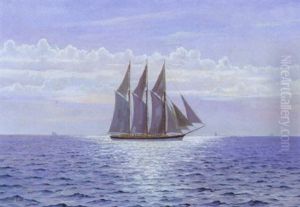 Marine Med Sejlskibe by Emanuel A. Petersen