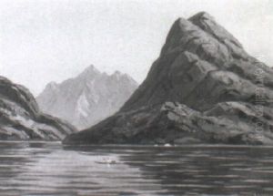 Kystparti Fra Gr+nland by Emanuel A. Petersen