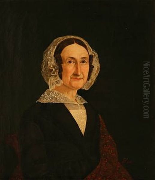 Portrait Of A Lady In Empire Dress - view 1
