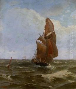 Statek Na Morzu by Hans von Petersen