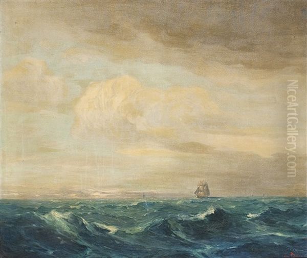 Windjammer Auf Groser Fahrt Bei Sturmischem Wetter - view 1