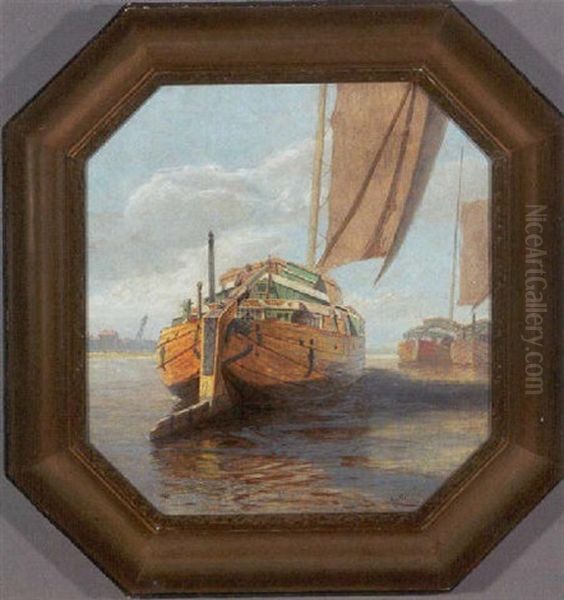 Havneparti Med Hollandske Kuffler - view 1