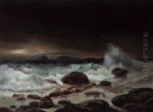 Breakers On The Shore by Hans von Petersen