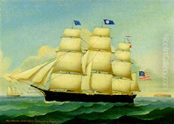 The Ship "gibraltar", N.g. Clifford, Master, Passing Heligoland - view 1