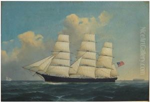 Clipper Ship E. Sherman by Heinrich And. Sophus Petersen