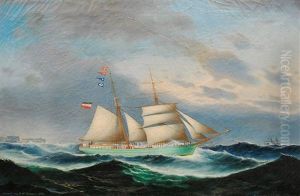 Schonerbrigg Johanna Kremer by Heinrich And. Sophus Petersen