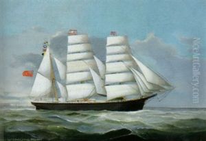 The Barque "talisman", Captain A. Baker, Master by Heinrich And. Sophus Petersen