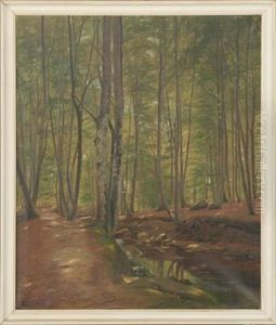 Forest Scenery From Marselisborg by Julius Petersen
