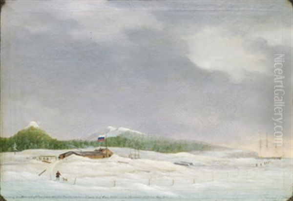 Wohnung Der Mannschaft Vom Orus An Der Tartarischen Kuste Bey Cap Ussi, Vom November 1859 Bis Mai 1860 - view 1