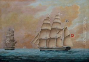 Ship Portrait: Sailing Vessel Flora by Lorenz Petersen