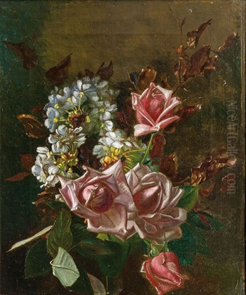 Bunch Of Flowers With Roses - view 1
