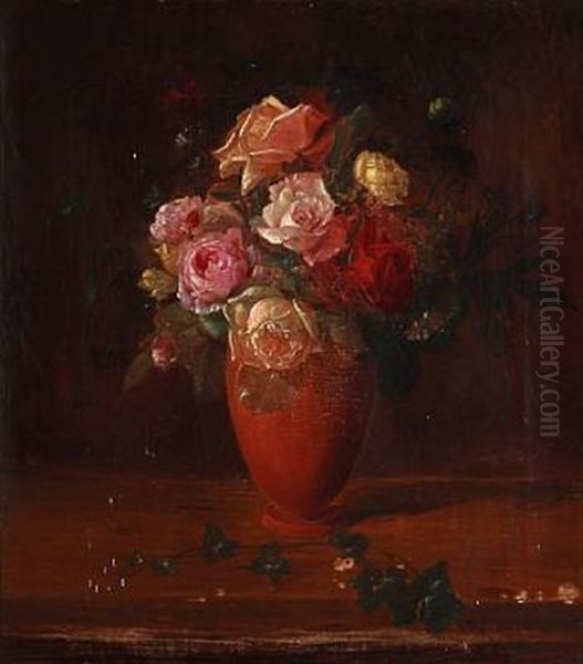 Still Life With Roses In A Vase - view 1