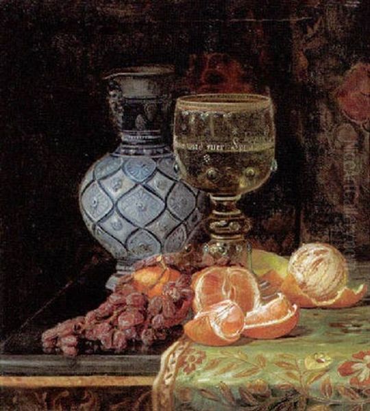 Obststillben Mit Krug Und Glas - view 1