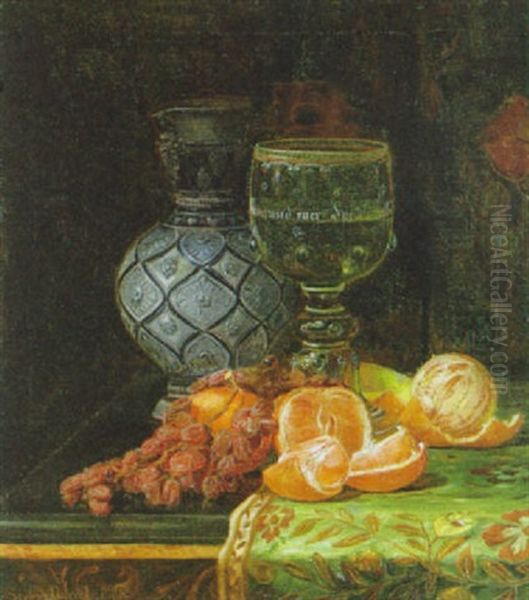 Obststilleben Mit Krug Und Glas - view 1