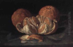 Stilleben Med Apelsiner by Sofus Petersen