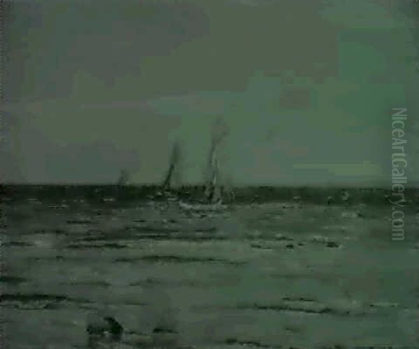 Kustenlandschaft Mit Segelschiffen - view 1