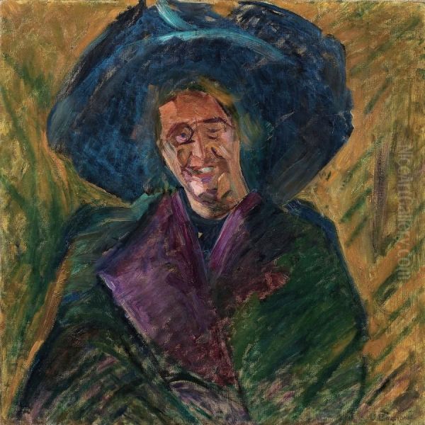 Busto Di Signora Con Grande Cappello - view 1