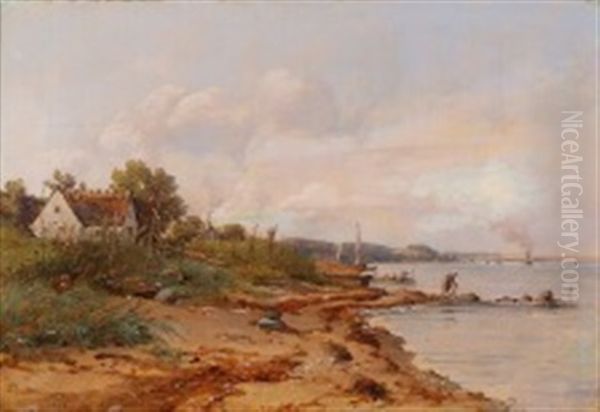 Cloudy Summer Day At Espergaerde Coast - view 1