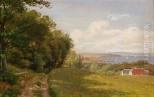 Fiord Landscape With A View To A City Fiord Landscape With A View To A City