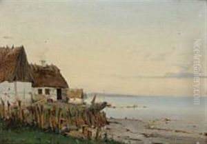 Beach View From Sletten, Denmark by Vilhelm Peter Carl Petersen