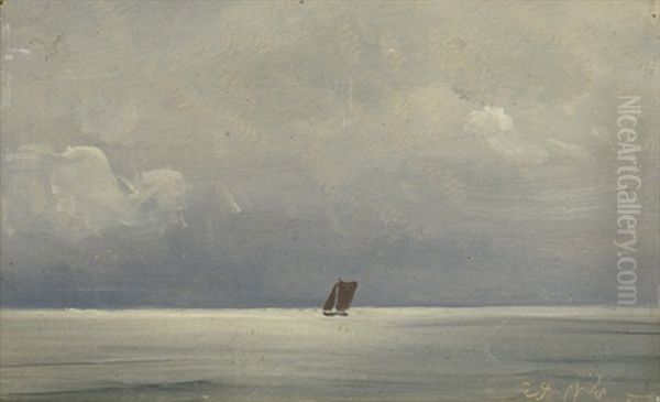 Kleines Segelschiff Auf Dem Meer - view 1