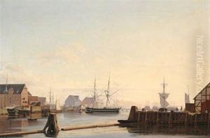 View Of Toldboden With The Warehouse For Drying The Grain (today Admiral Hotel), The Blue, Yellow And West-indian Warehouses
