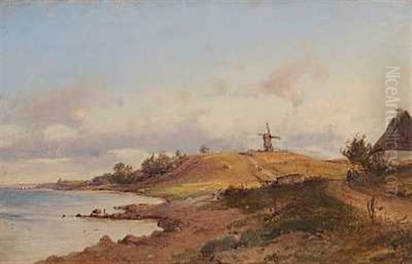 Strandvejen Med Den Gamle Tipperup Molle Ved Espergaerde - view 1