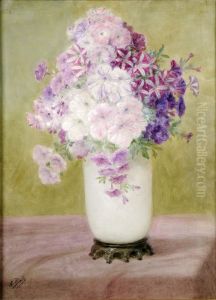 Lavateres Dans Un Vase by Anna Boch