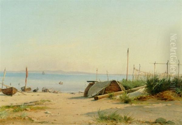 Fra Hornbaek Strand, I Forgrunden Stejlepladsen - view 1