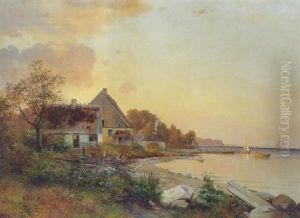 Parti Ved Sletten Strand, Solnedgang