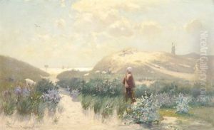 Morgenstimmung In Den Dunen Von Holland by Heinrich Petersen-Angeln
