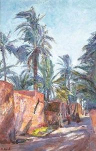 Dans L'oasis, Biskra, Algerie (ca. 1908-1910) by Eugene Boch