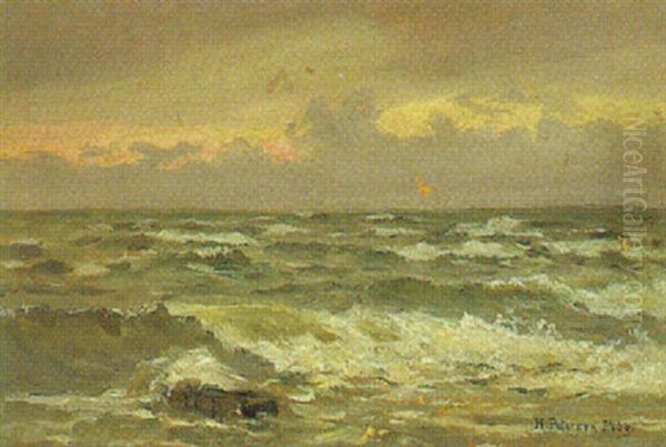 Flutwellen Im Abendlicht, Nordsee - view 1
