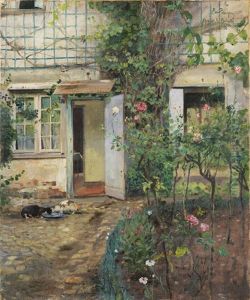 Old House In Normandy by Eilif Peterssen